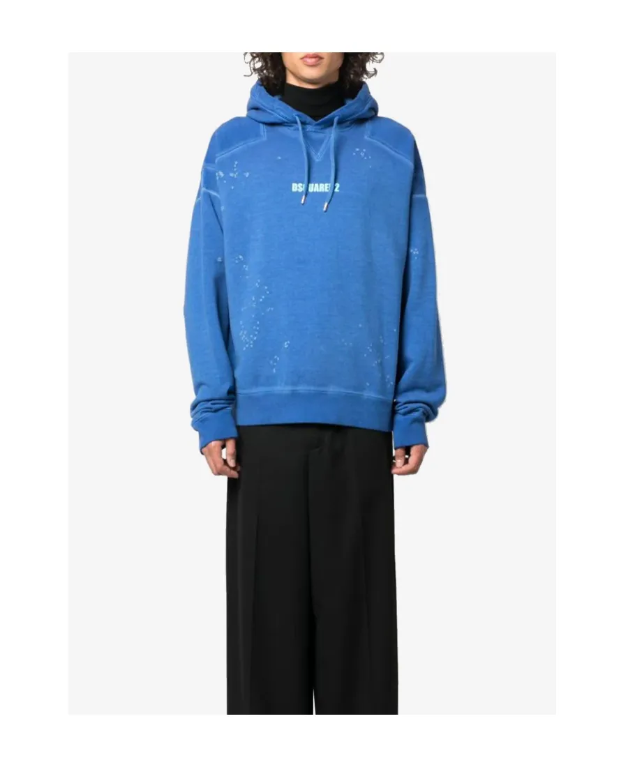 Logo Printed Long-Sleeved Hoodie