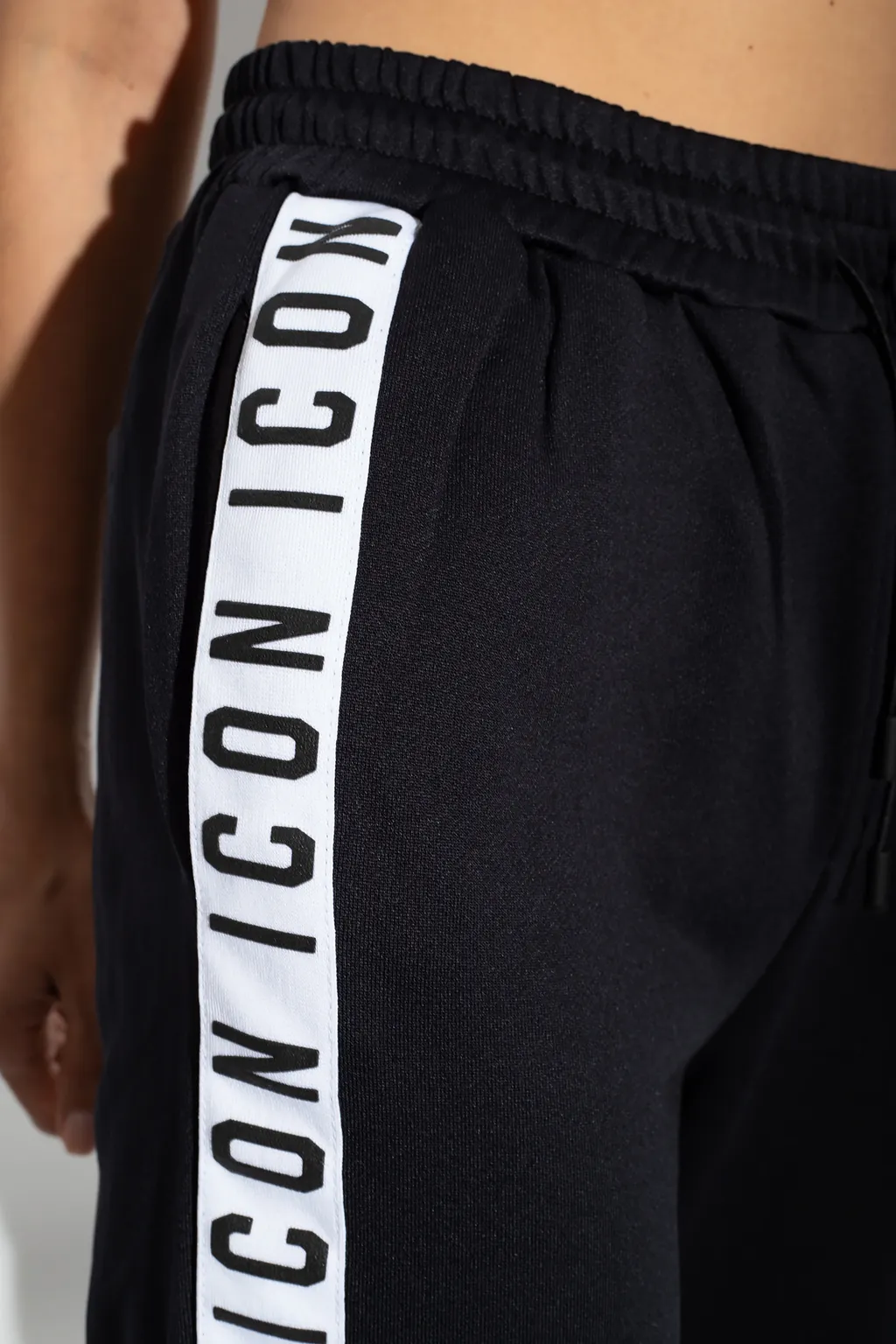 Logo Detailed Wide Leg Track Pants