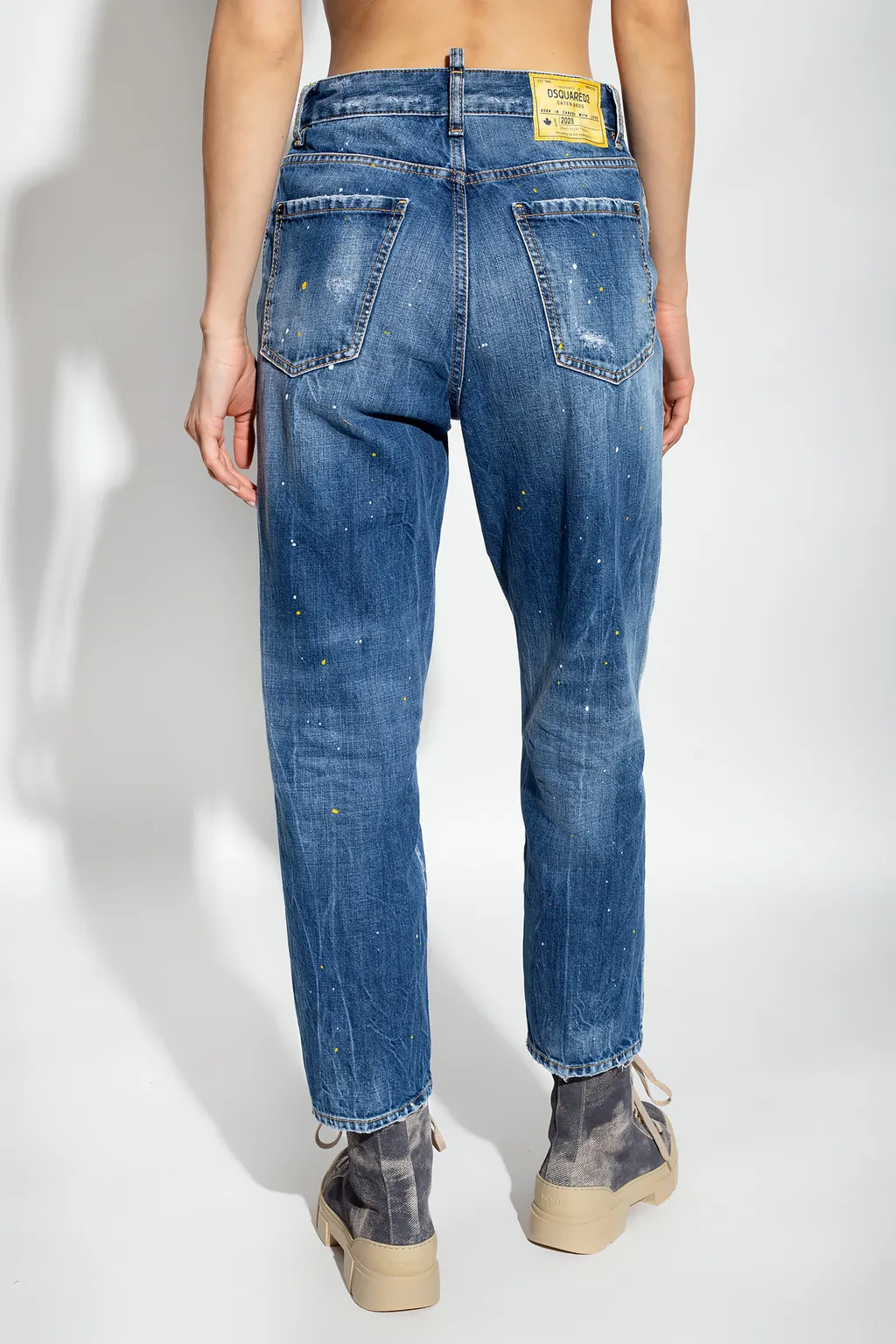 Boston Straight-Leg Distressed Jeans