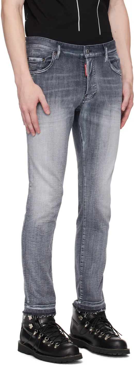 Logo Patch Cropped Jeans