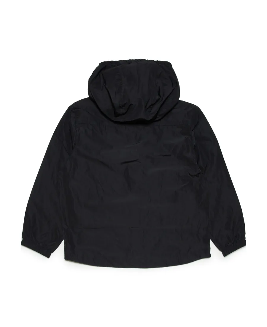 Logo-Print Hooded Windbreaker