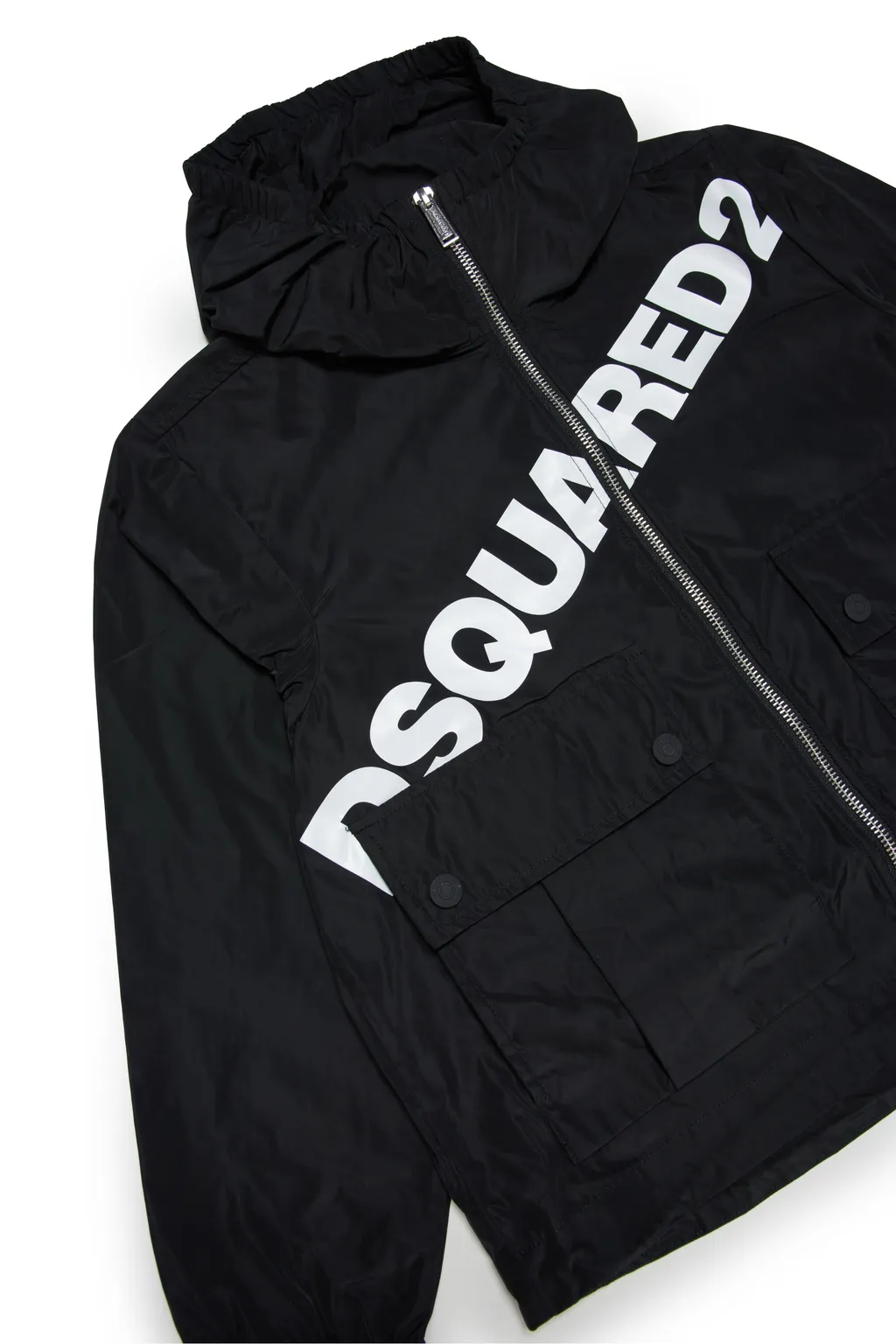 Logo-Print Hooded Windbreaker