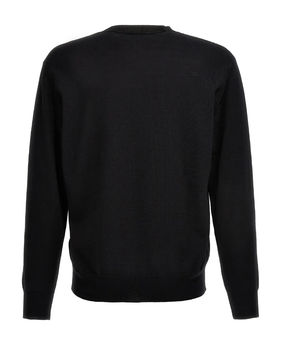 Logo-Intarsia Crewneck Jumper
