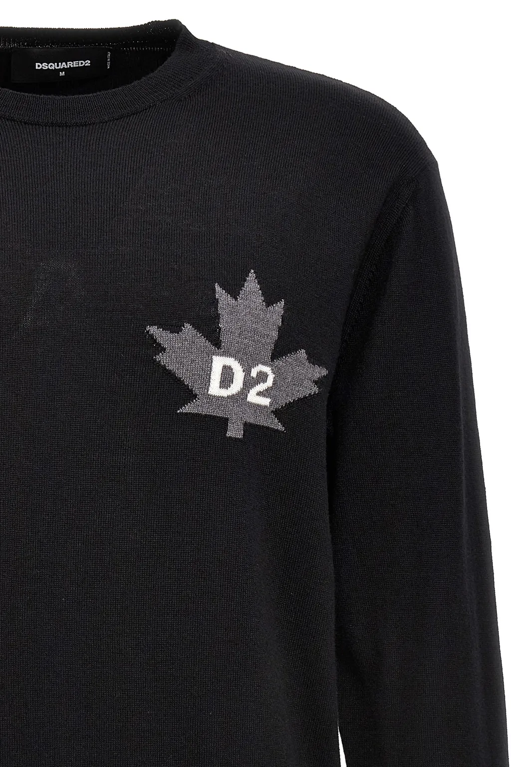 Logo-Intarsia Crewneck Jumper