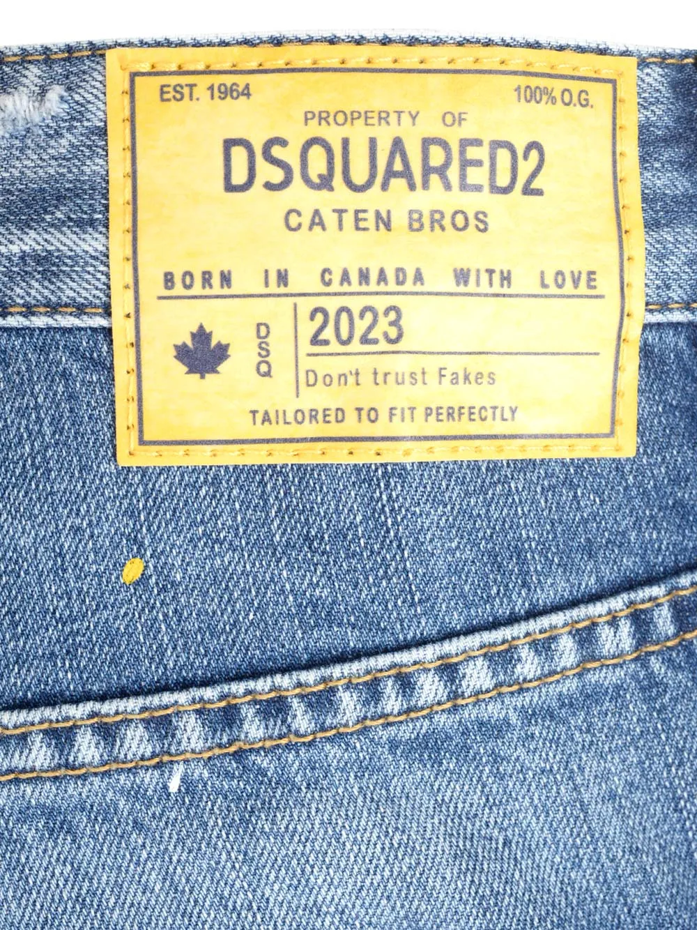 Patchwork Logo Detailed Jeans