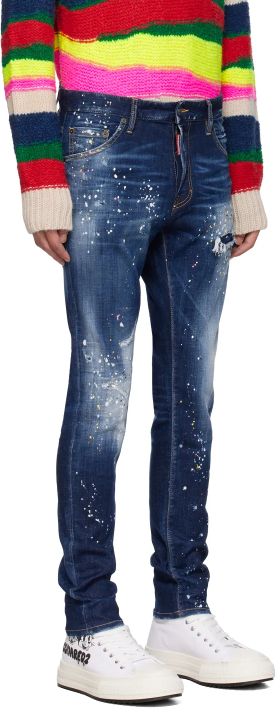 Twimphony Paint Splatter Effect Jeans