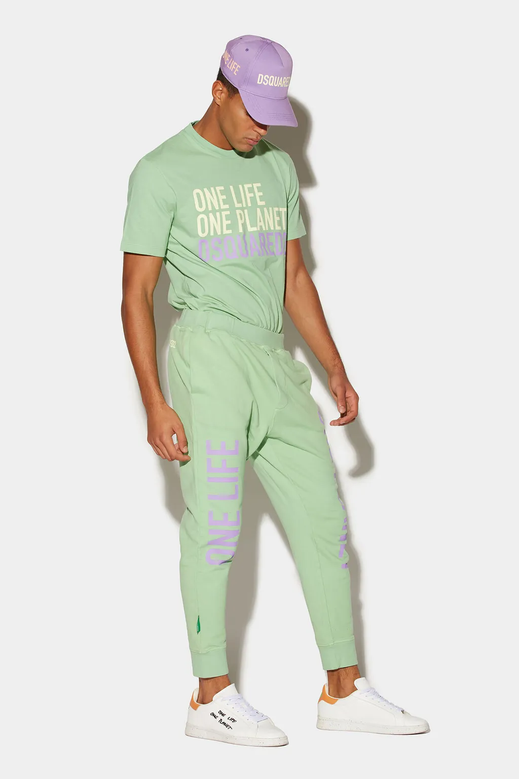 Slogan-Print Cotton Track Pants
