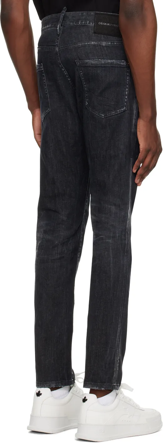 Distressed Straight Leg Jeans