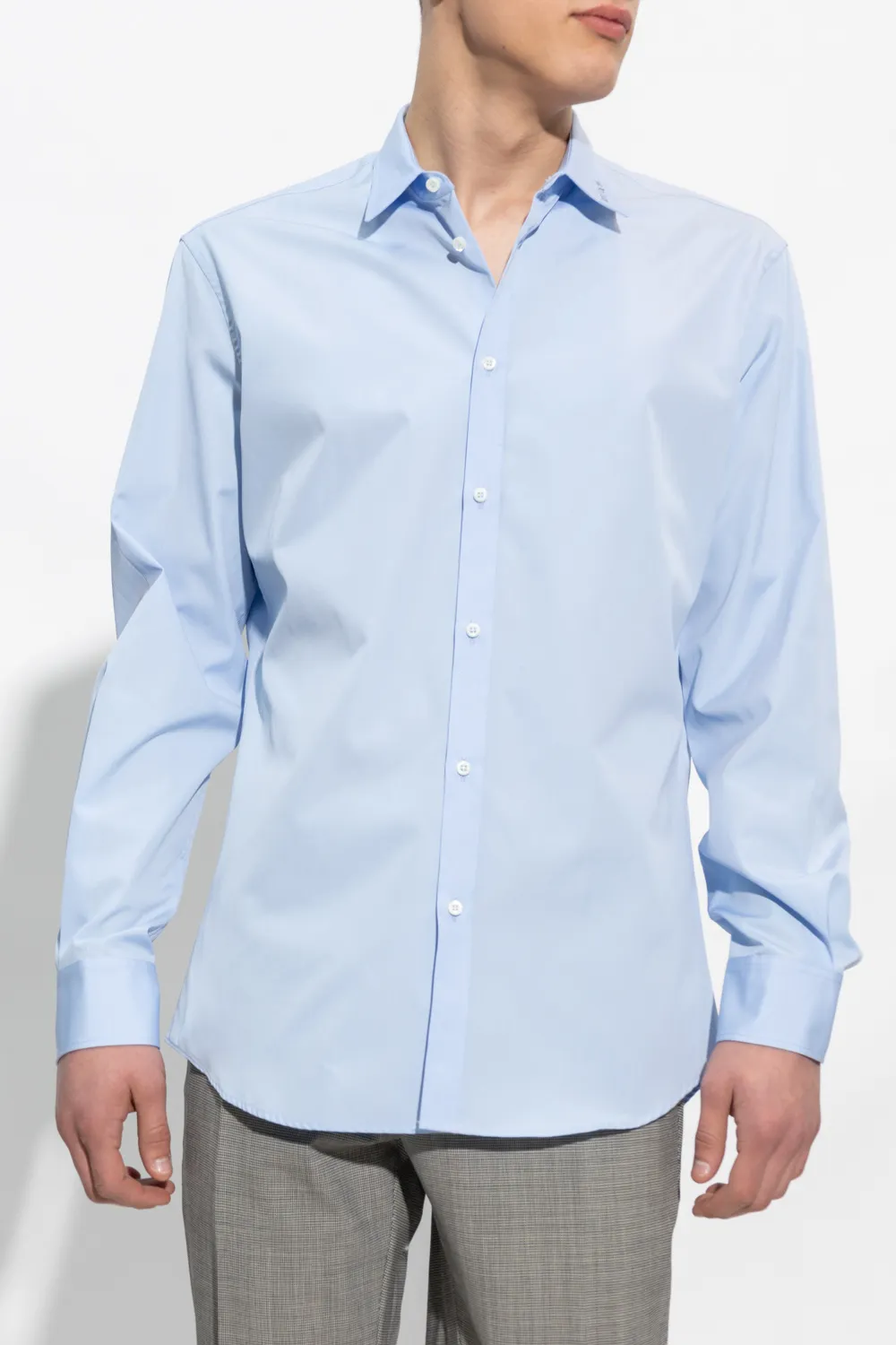 Logo-Embroidered Button-Up Shirt