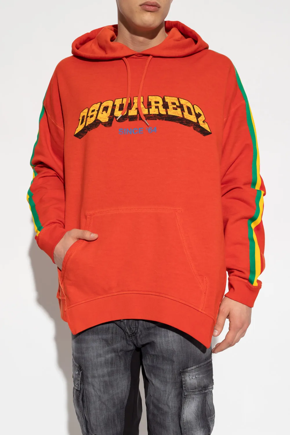 Logo Printed Drawstring Hoodie