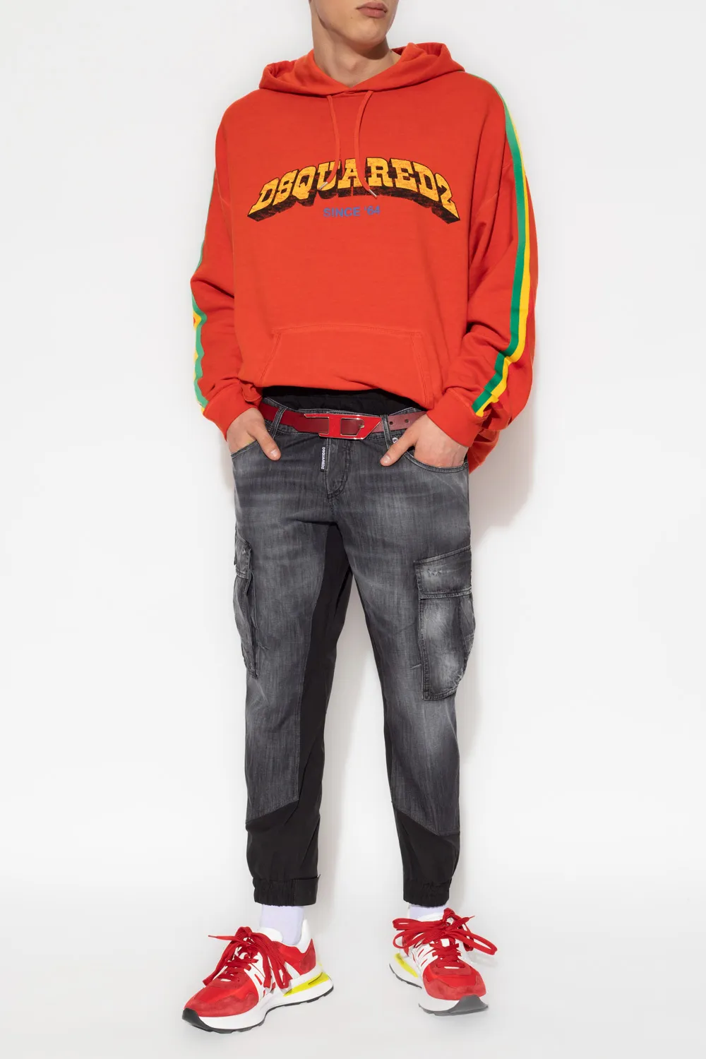 Logo Printed Drawstring Hoodie