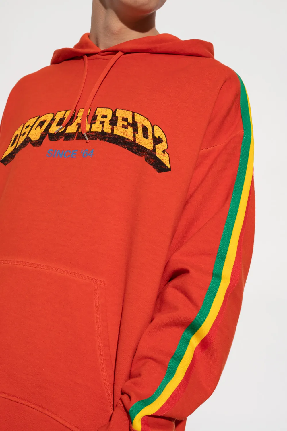 Logo Printed Drawstring Hoodie
