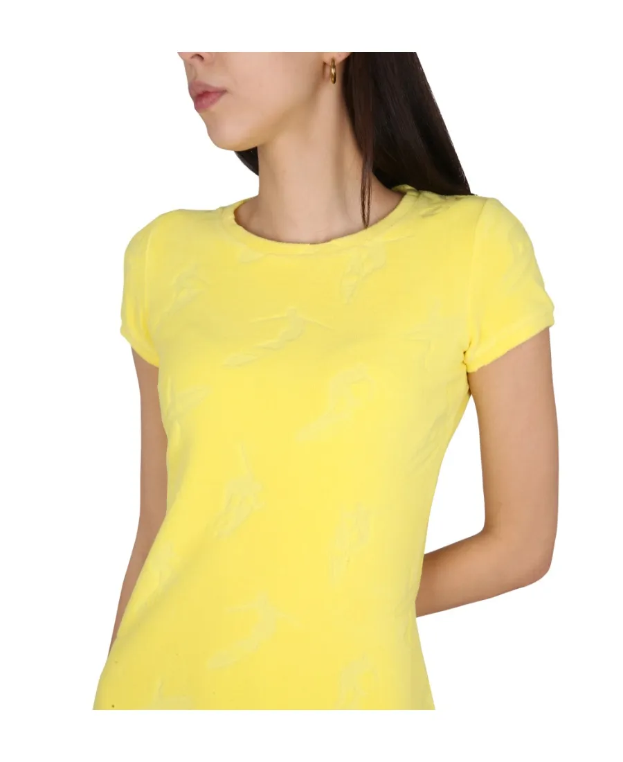 Round-Neck Flared Mini Dress