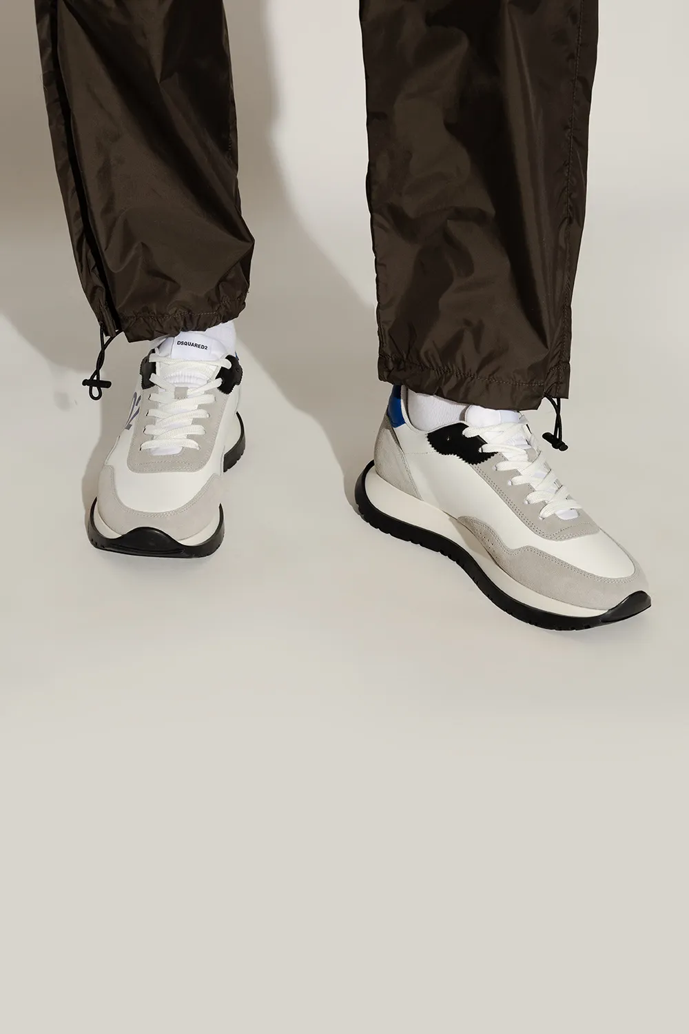 Logo Printed Color-Block Sneakers