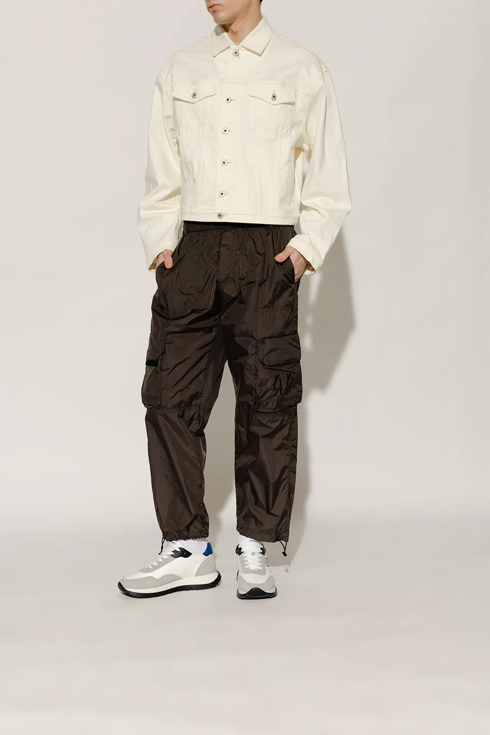 Logo Printed Color-Block Sneakers