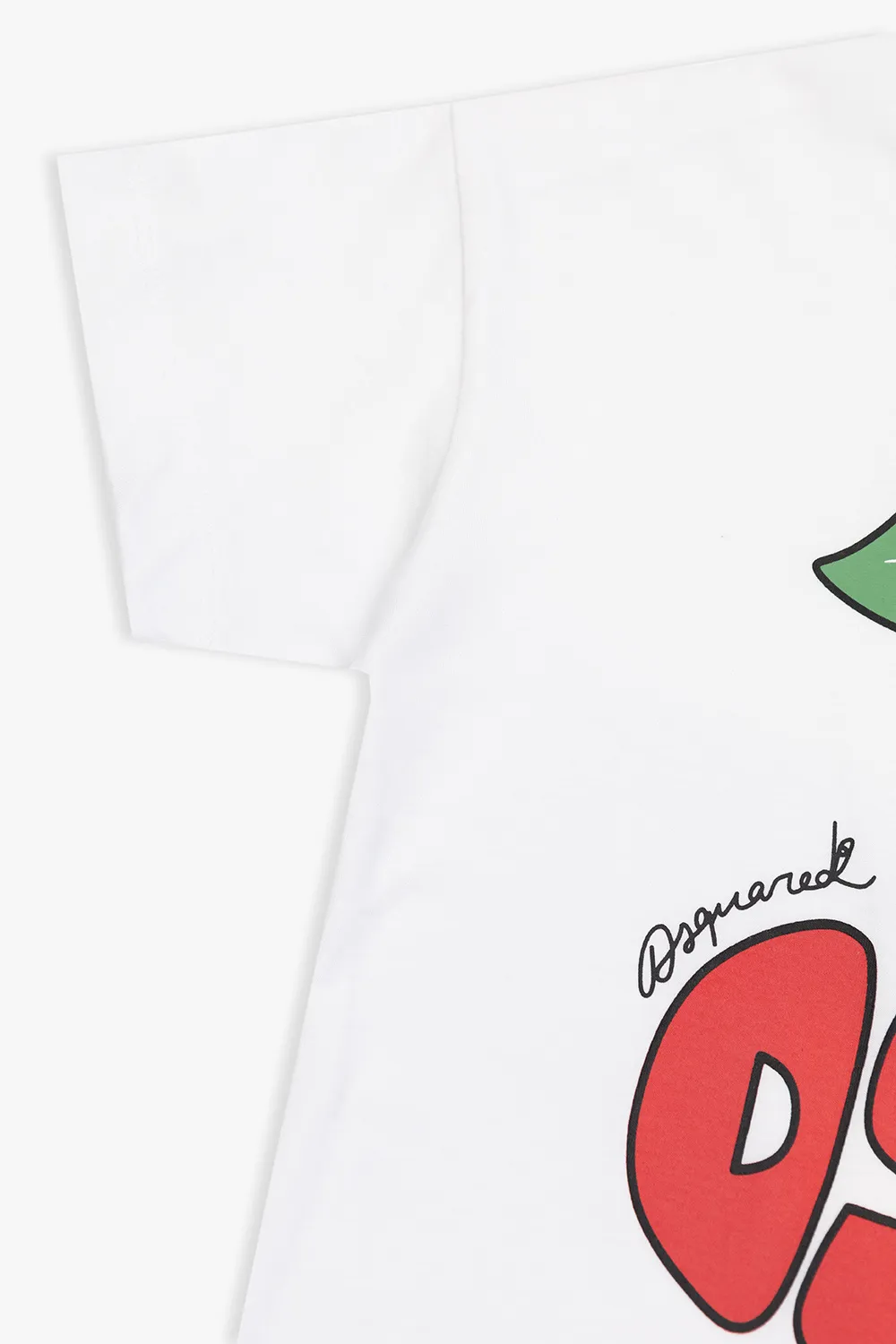 Cherry Logo Printed Crewneck T-Shirt