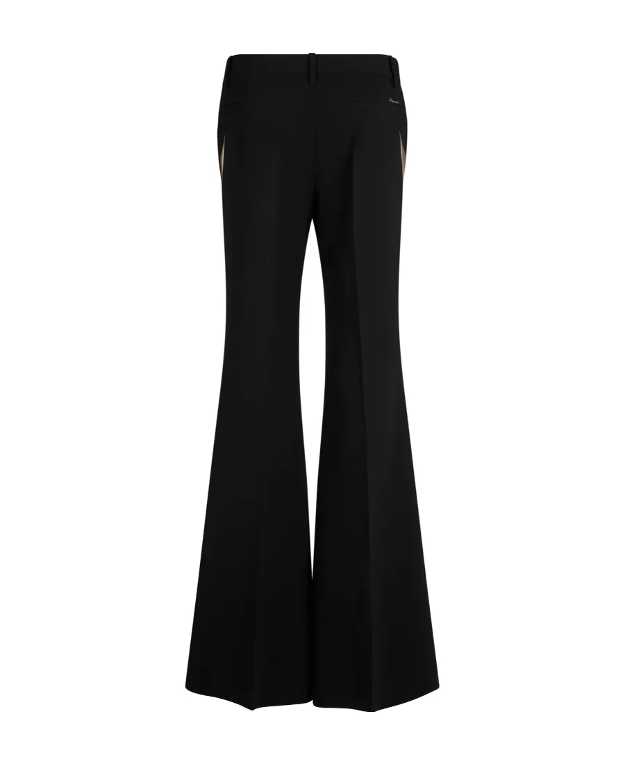 Cut-Out Detailed Flared Trousers
