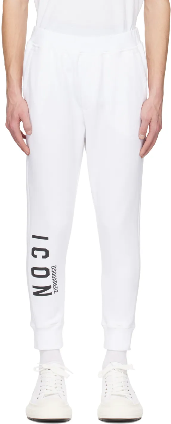 Icon Logo-Printed Tapered Leg Track Pants