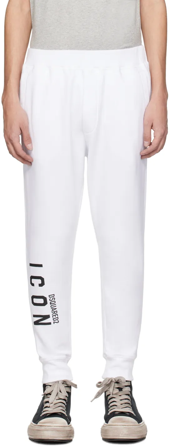Icon Logo-Printed Tapered Leg Track Pants