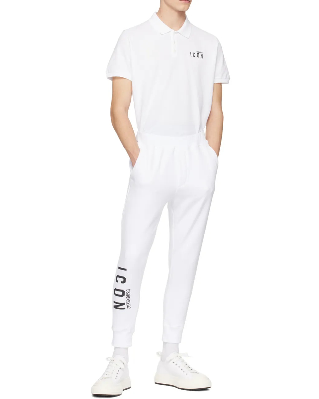 Icon Logo-Printed Tapered Leg Track Pants