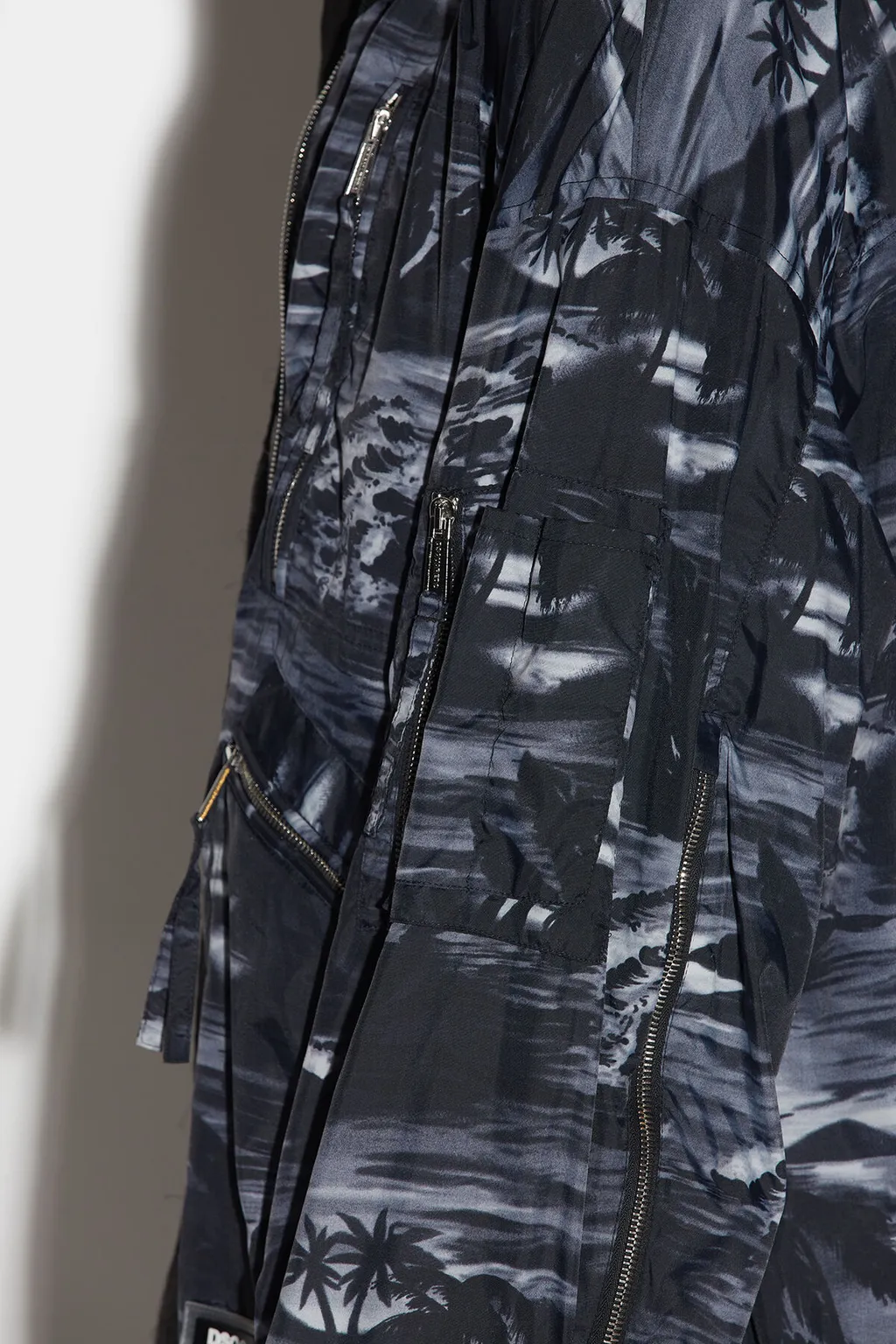 Graphic-Print Bomber Jacket