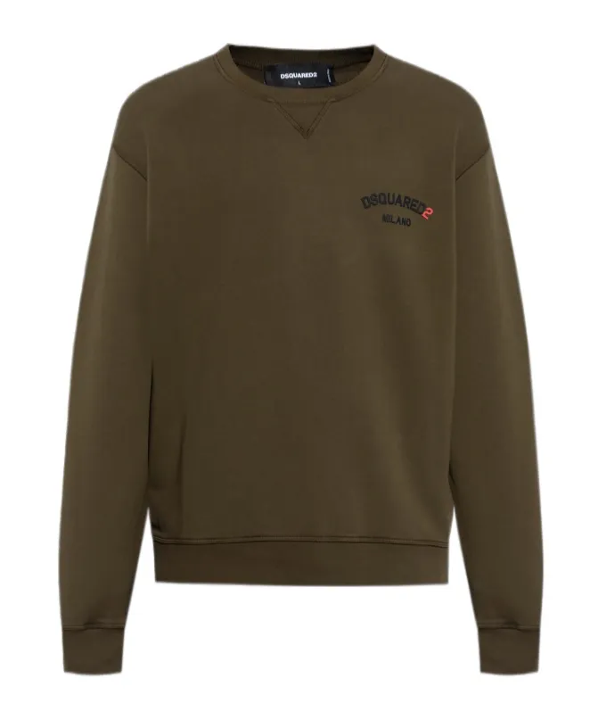 Logo-Embossed Crewneck Sweatshirt