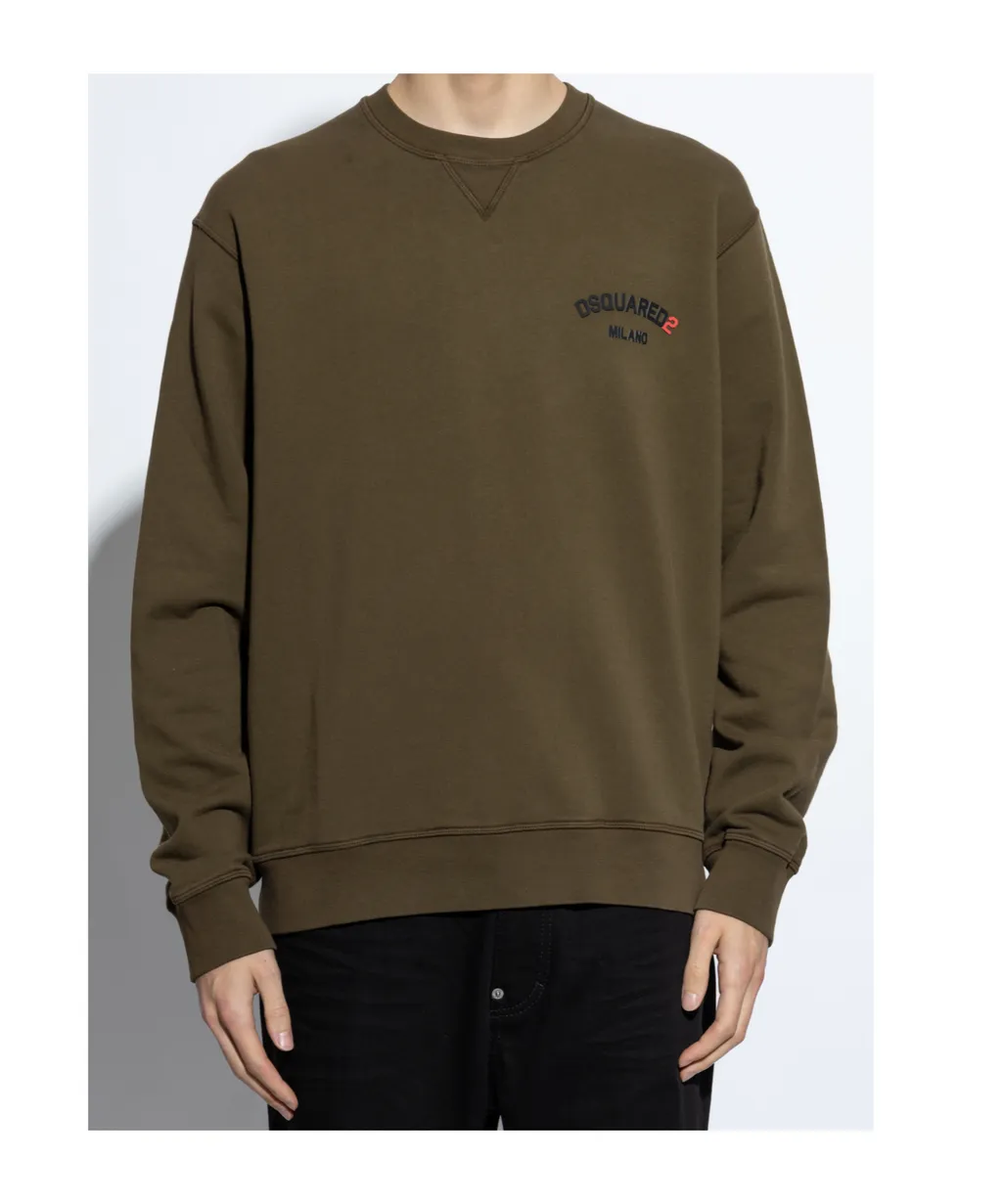Logo-Embossed Crewneck Sweatshirt