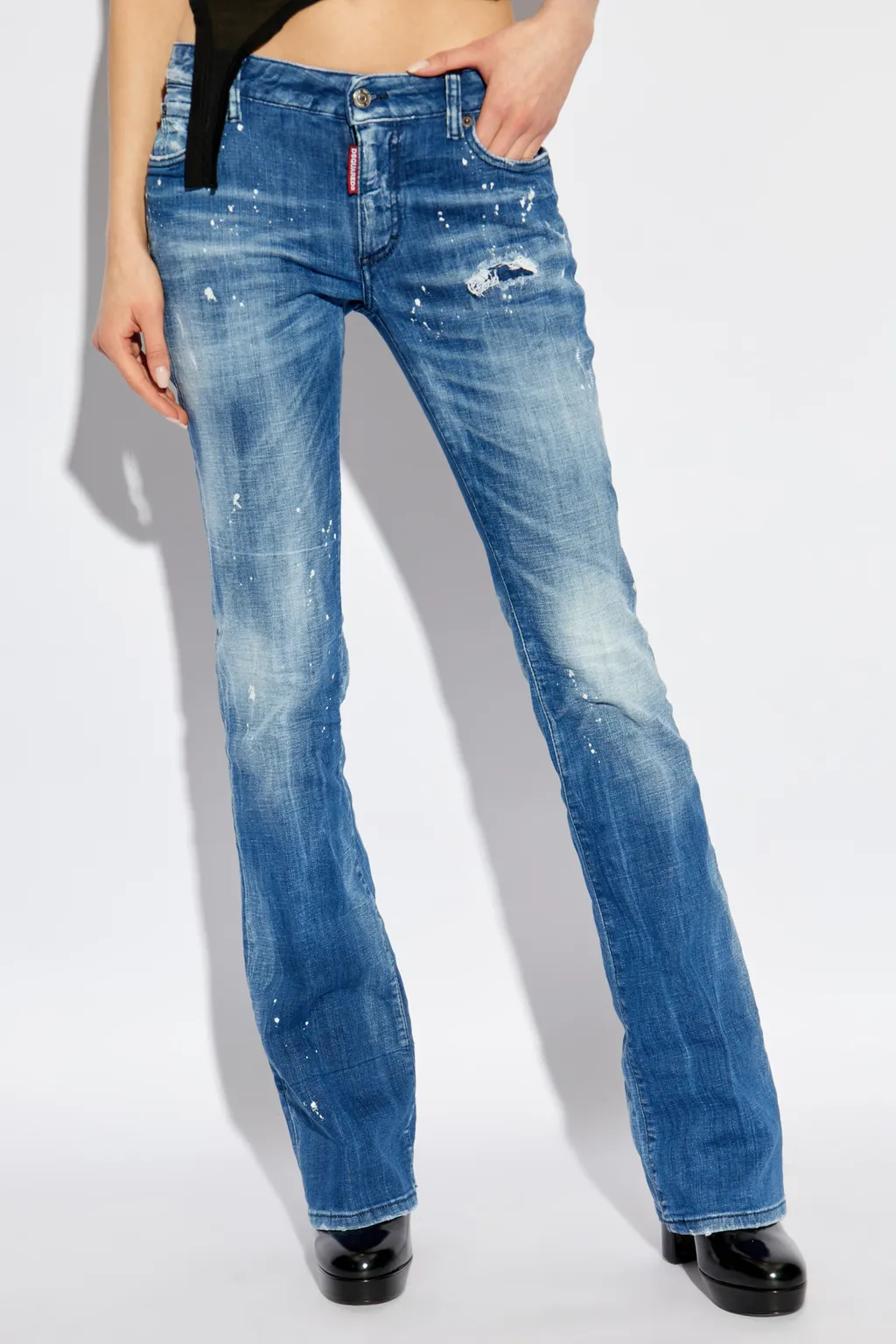 Distressed Flared Jeans