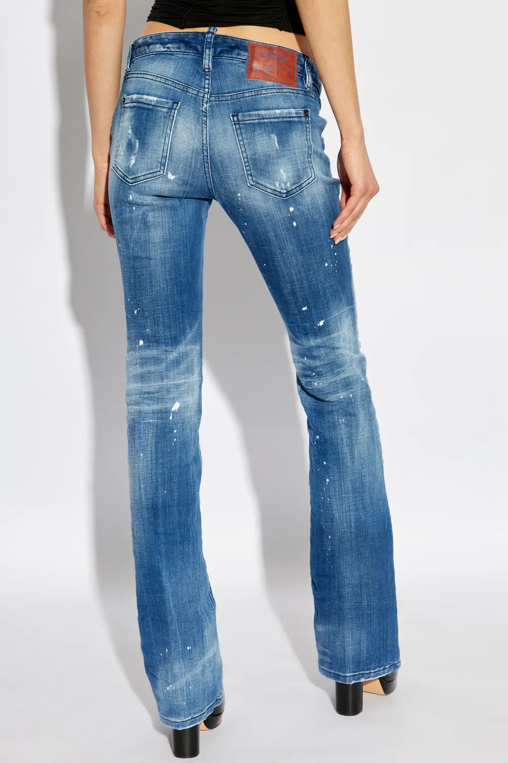 Distressed Flared Jeans