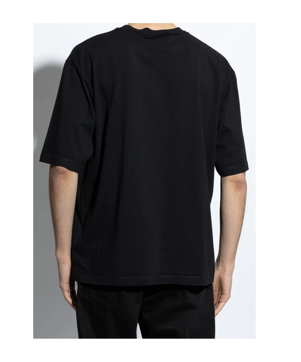 Crystal-Logo Crewneck T-Shirt