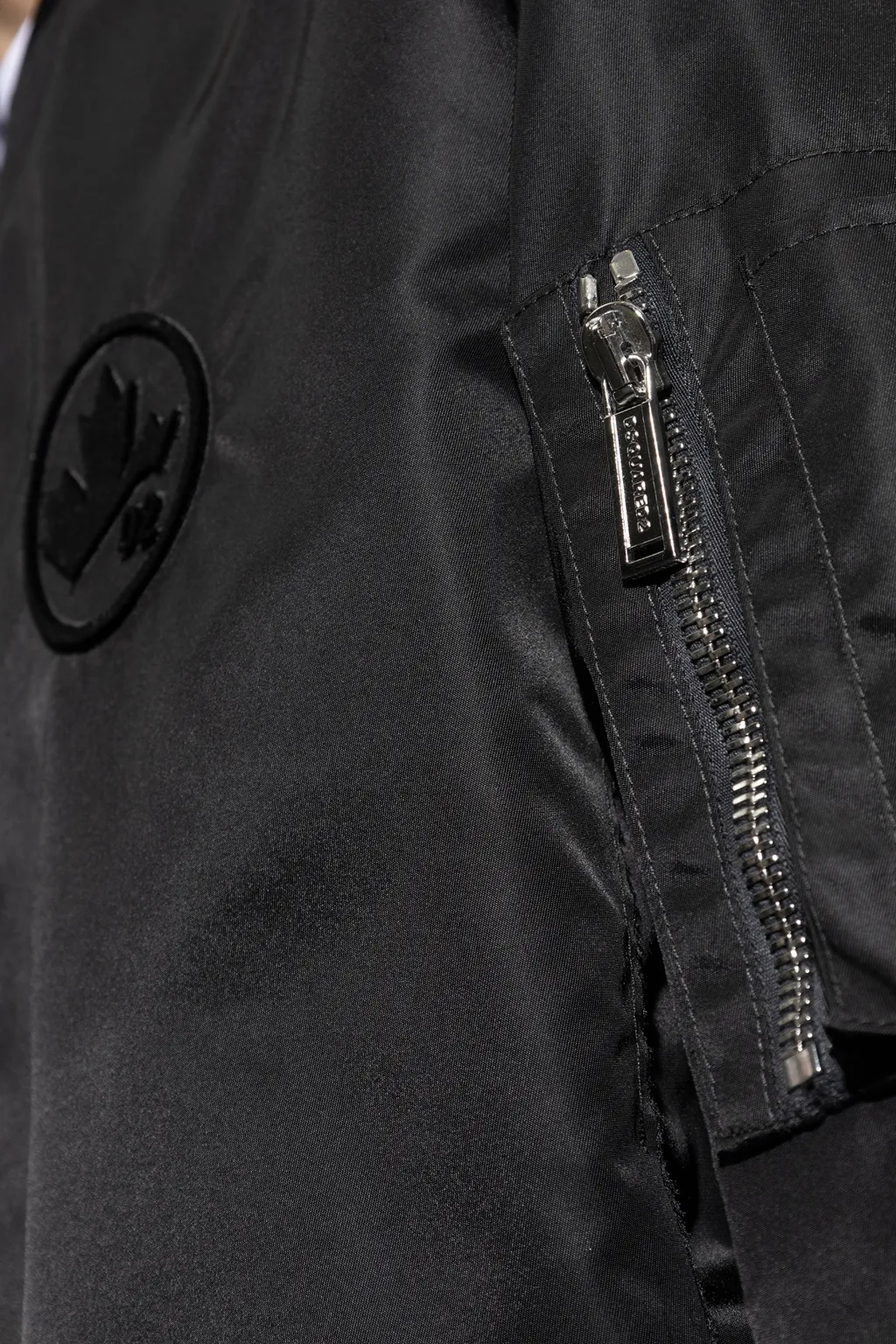 Logo-Appliqué Zipped Bomber Jacket