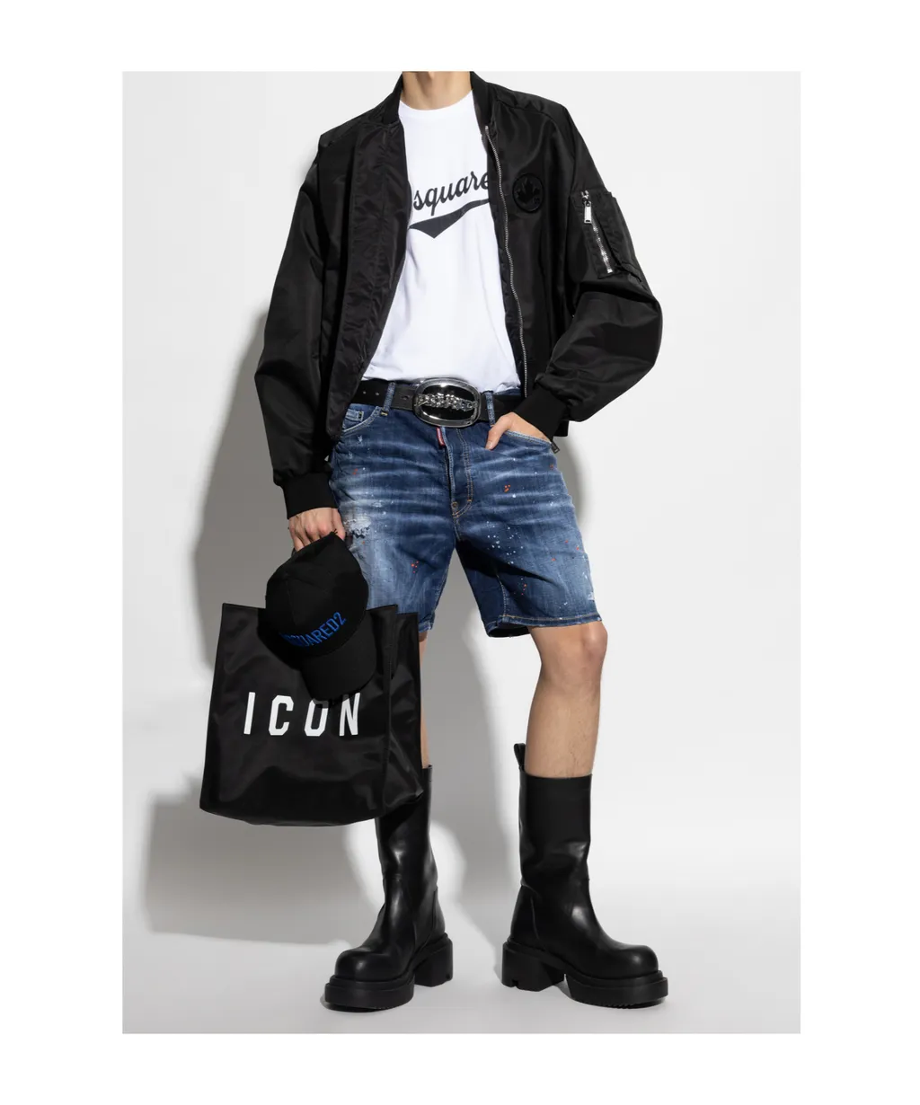 Logo-Appliqué Zipped Bomber Jacket