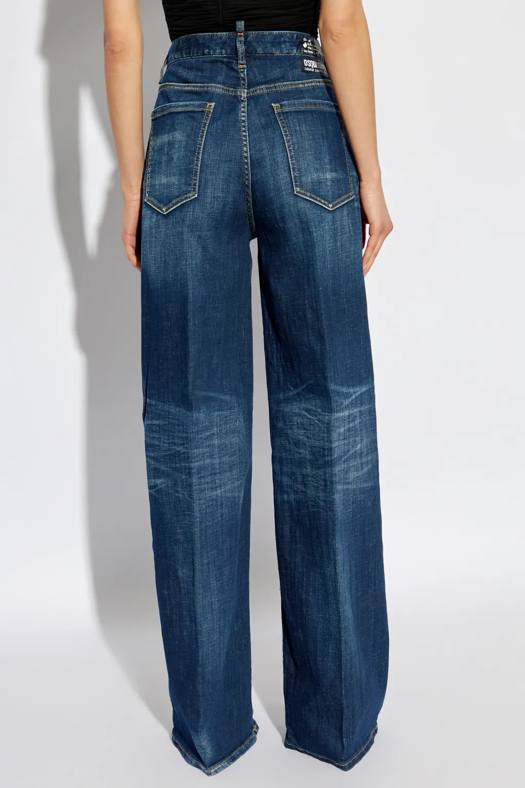 Logo Patch Flared Jeans
