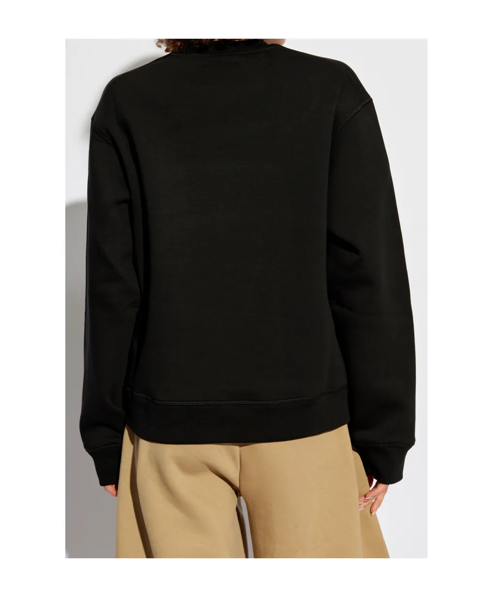 Icon Logo Printed Crewneck Sweatshirt