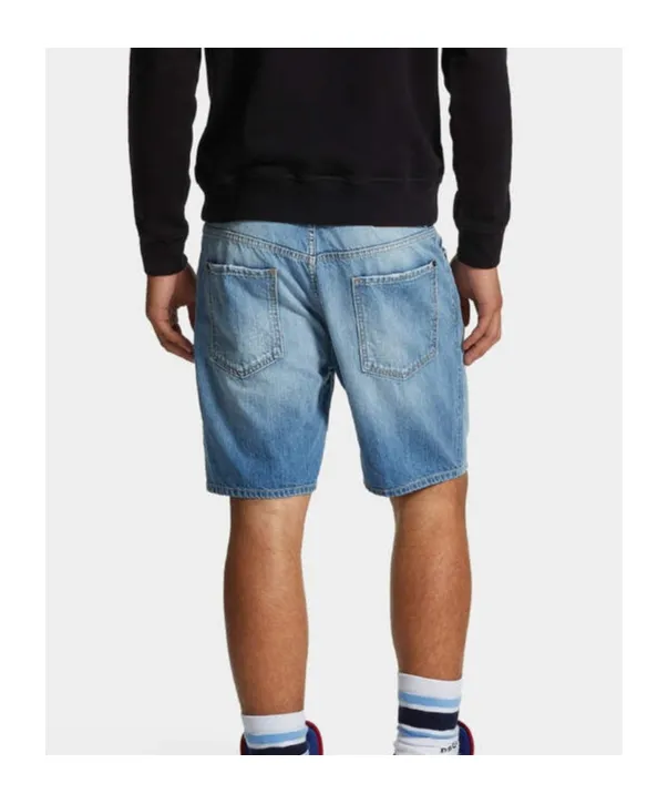 Logo Patch Denim Shorts
