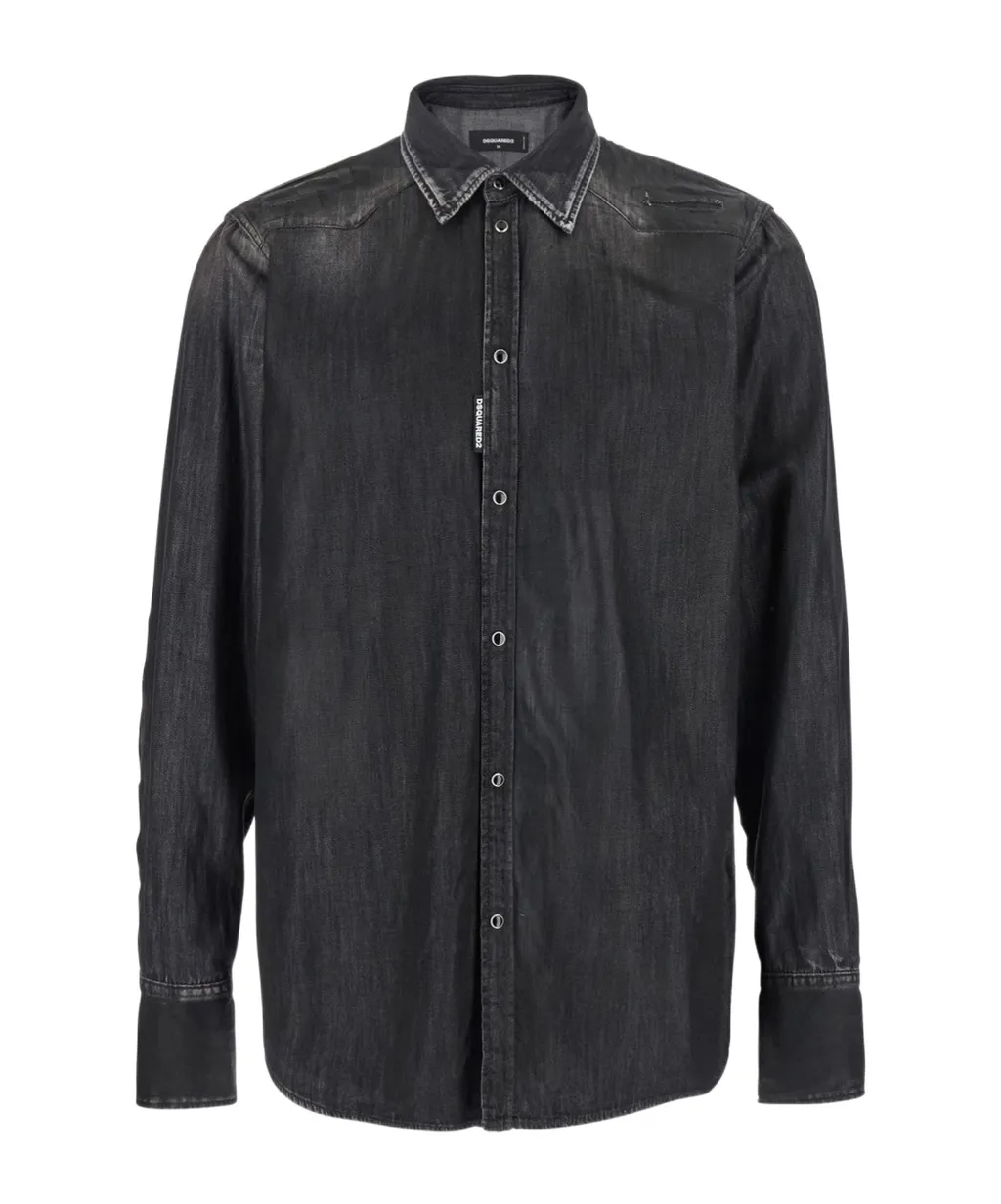Distressed Denim Shirt