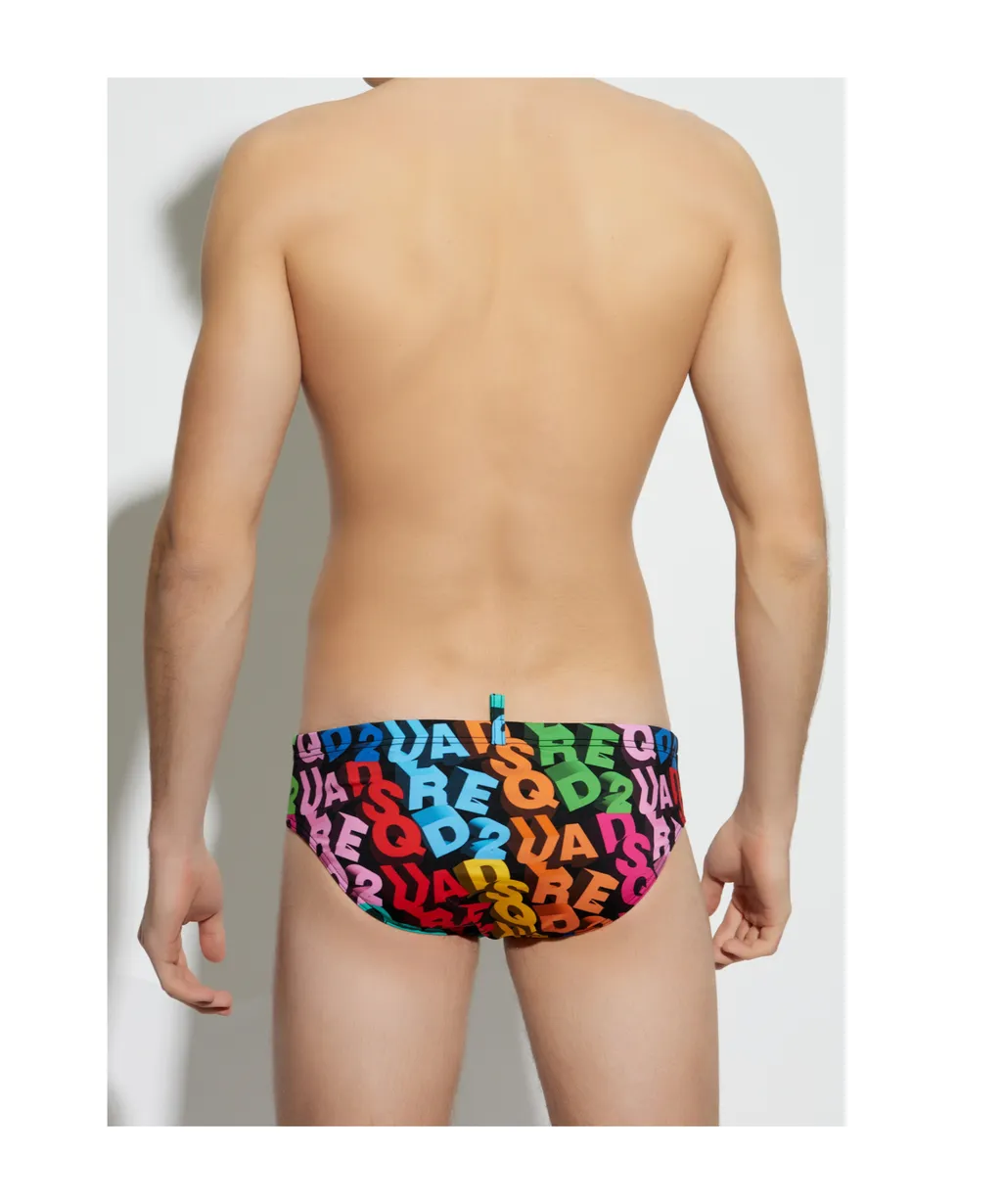 Elastic Waist Swimming Trunks