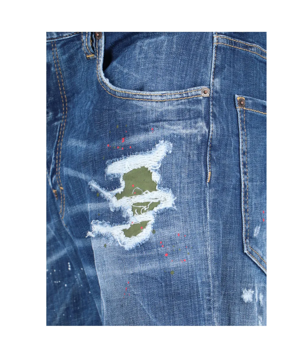 Broken Knee Wash 642 Distressed Jeans
