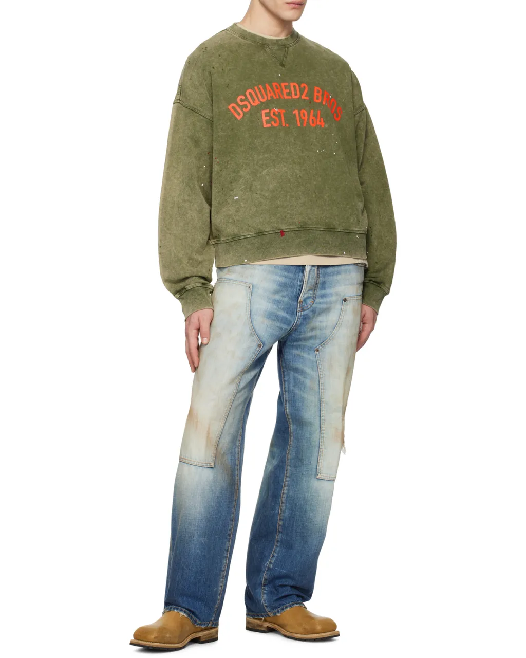 Marble Dyed Vanish Spot Cypro Fit Sweatshirt