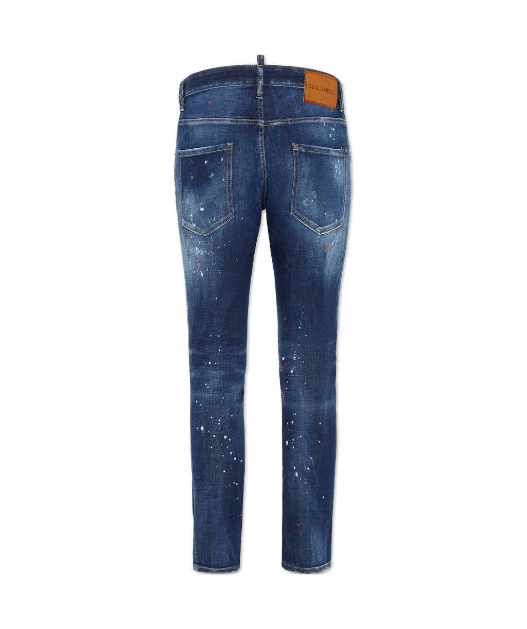 Medium Easy Wash Distressed Skater Jeans