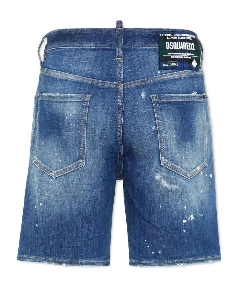 Distressed Denim Shorts