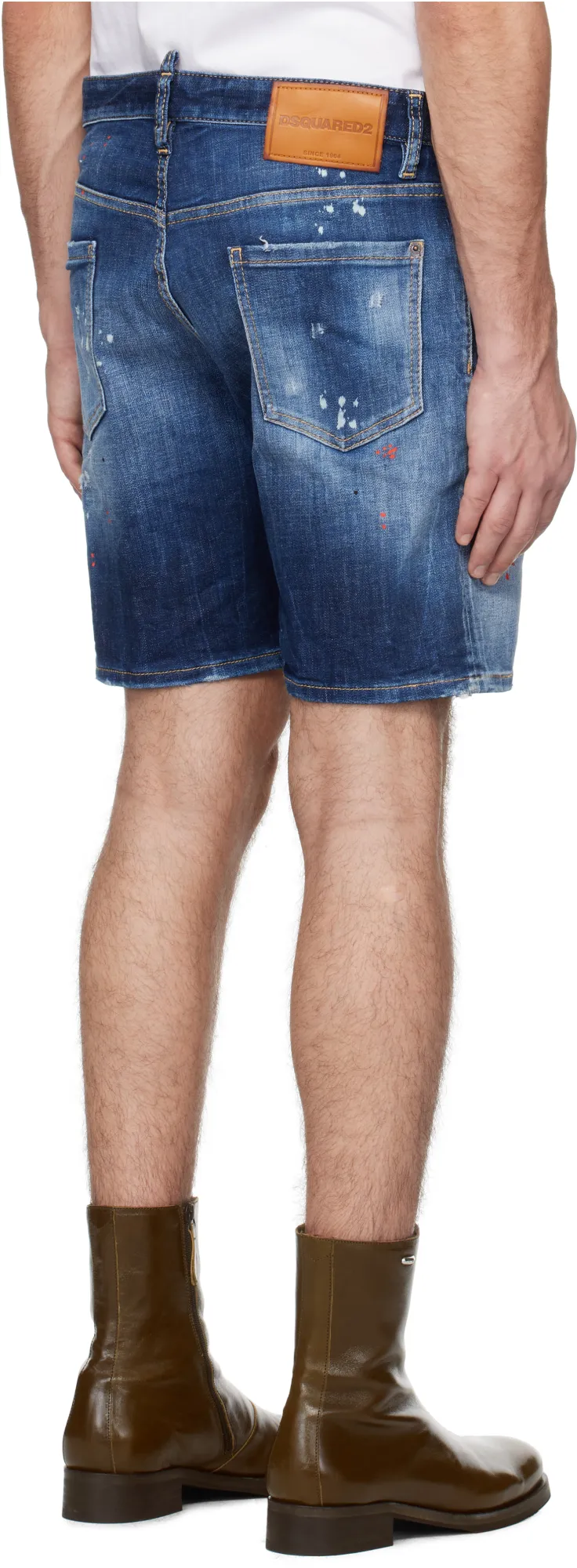Medium Easy Wash Distressed Marine Shorts