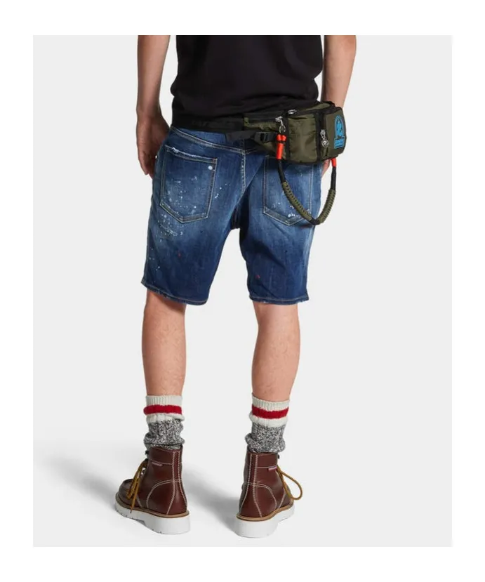 Medium Easy Wash Distressed Marine Shorts