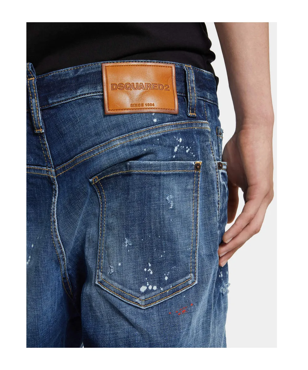 Medium Easy Wash Distressed Marine Shorts