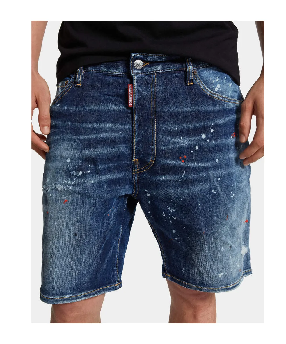 Medium Easy Wash Distressed Marine Shorts