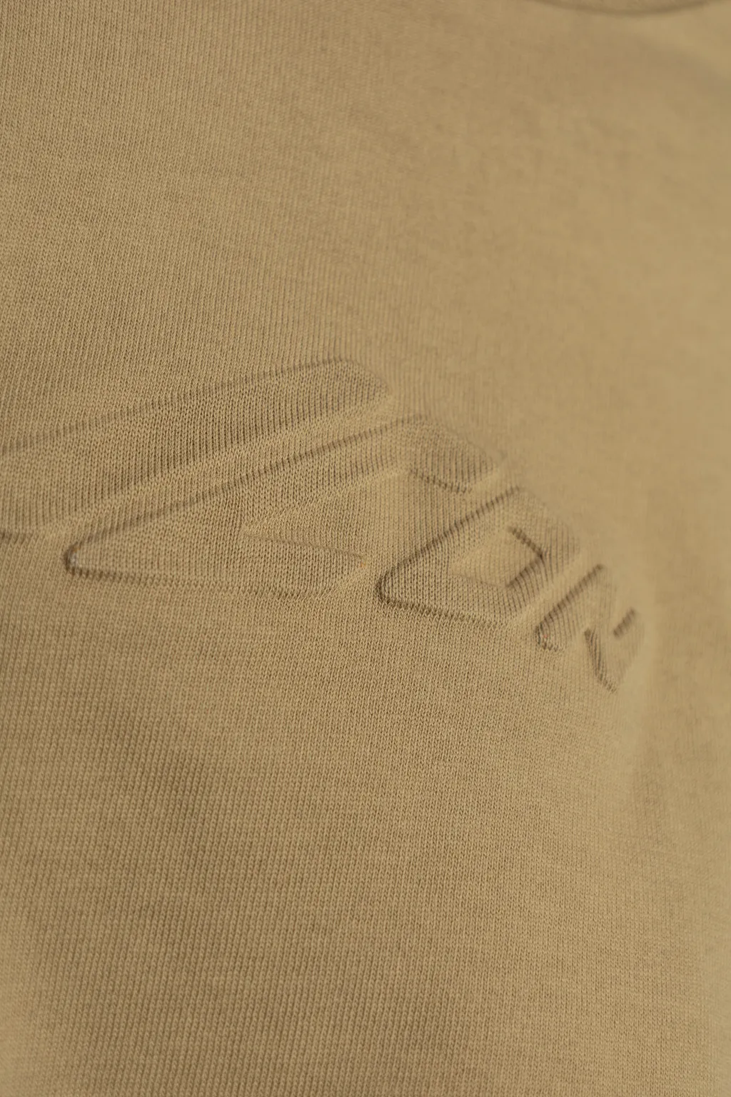 Logo Embossed Cropped T-Shirt