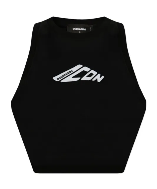 Sleeveless Cropped Tank Top
