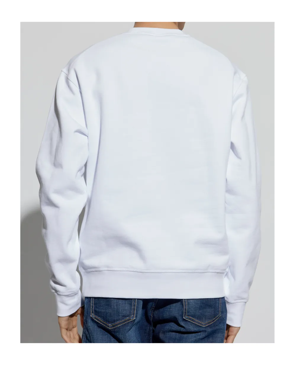 Velvet-Logo Crewneck Sweatshirt