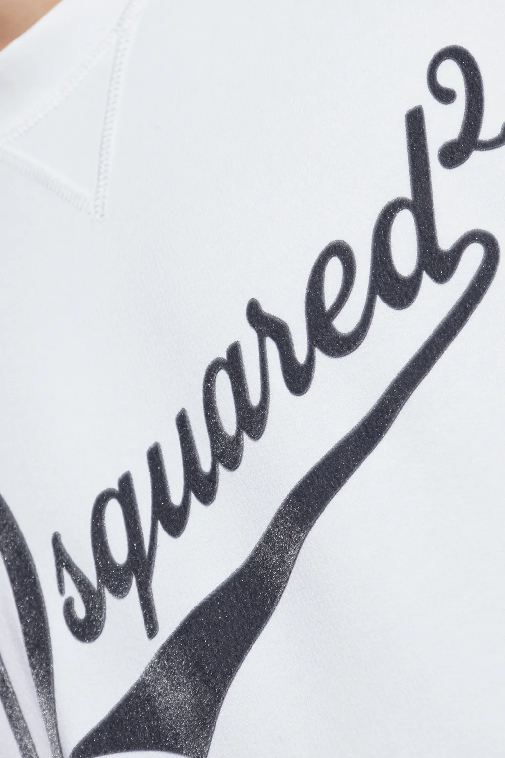 Velvet-Logo Crewneck Sweatshirt
