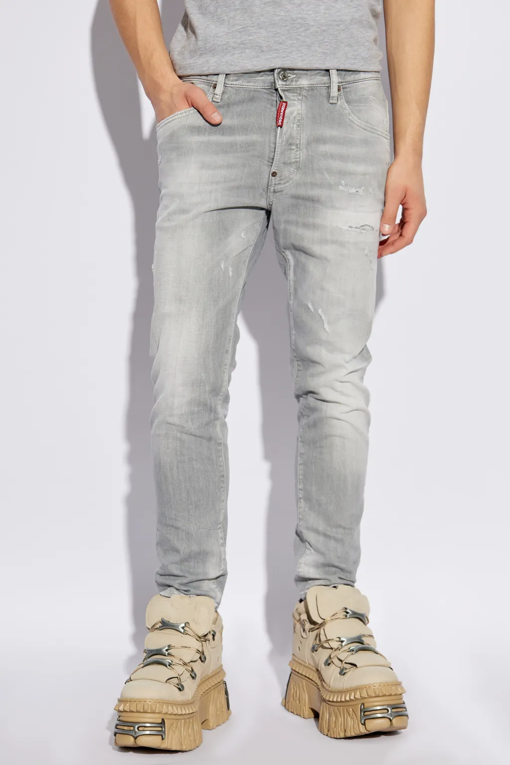 Skater Distressed Skinny Jeans